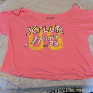 Pink mexico crop top